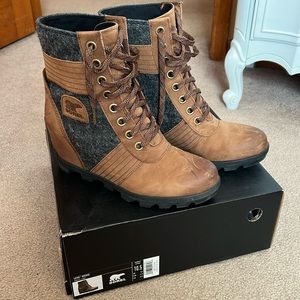 Sorel Lexie Wedge size 10.5 Tobacco color